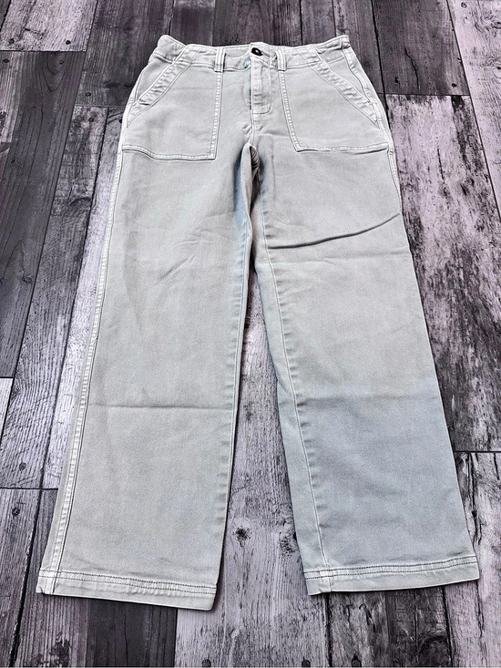 Faherty Pants - FAHERTY Women's Washed Sea Blue Green Utility Pants Minimalist Quiet Luxury 27